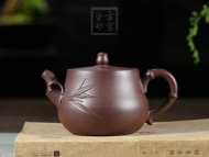 《秀竹壺》宜興名家紫砂壺助理工藝美術(shù)師手工紫泥泡茶壺茶具家用套裝