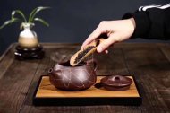 《金絲石瓢》宜興紫砂茶壺工藝美術(shù)師保真純手工紫泥石瓢