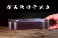 《紫砂壺承/干泡盤》宜興紫砂壺手工紫泥