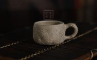 《帶把供春杯》宜興紫砂壺手工段泥泡茶壺茶具