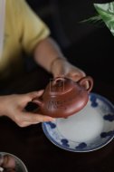 《樂在瓢飲》宜興紫砂壺高級工藝美術(shù)師手工底槽青泡茶壺具石瓢