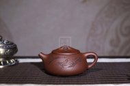 《石瓢》宜興紫砂壺助理工藝美術(shù)師手工茶壺茶具底槽青石瓢