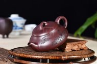 《漢棠石瓢》紫砂壺宜興工藝美術(shù)師手工泡茶壺石瓢茶具紫泥茶壺