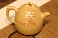 《竹子秦權(quán)》宜興本山段紫砂壺純手工秦權(quán)茶壺茶具