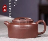 《牛蓋蓮子》宜興紫砂壺高級(jí)工藝美術(shù)師手工拼紫泥牛蓋蓮子茶壺茶具