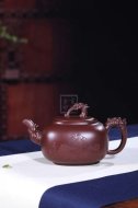 《清心雅逸》宜興紫砂壺工藝美術(shù)師純手工創(chuàng)新壺泡茶壺底槽青茶具