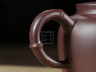 《品竹壺》宜興紫砂壺紫泥助理工藝美術(shù)師全手工茶壺茶具