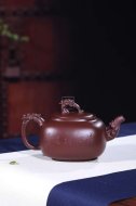 《清心雅逸》宜興紫砂壺工藝美術(shù)師純手工創(chuàng)新壺泡茶壺底槽青茶具