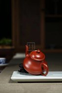 《思亭》宜興紫砂壺工藝美術(shù)師手工大紅袍思亭茶具