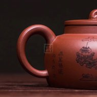 《如意神韻》茶具茶壺宜興手工紫砂壺底槽青