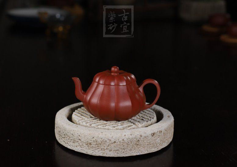 《小菱花》宜興紫砂壺茶具泡茶壺工藝美術師手工朱泥菱花